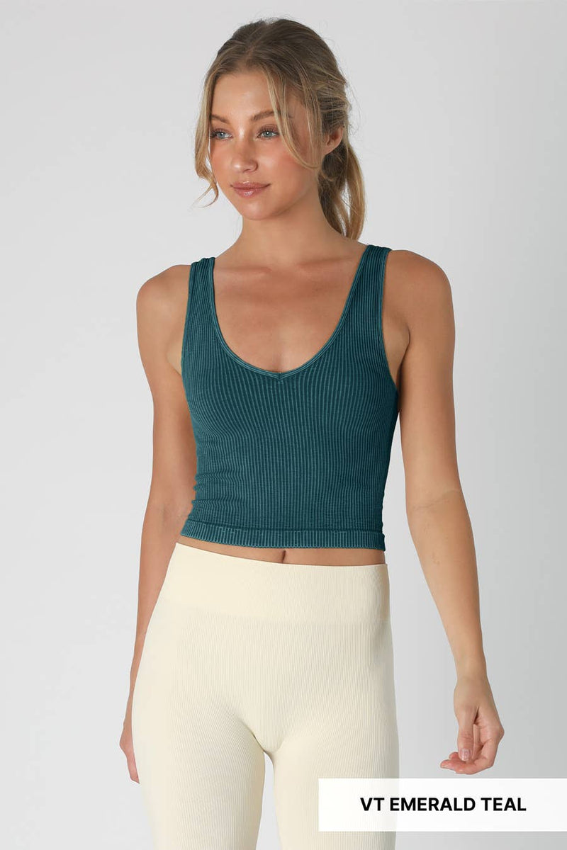 Nikibiki Vintage V Neck Crop Top