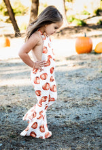 Andi Pleated Bell Bottom Jumpsuit  - Pumpkin Patch