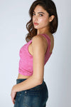 Nikibiki Double Lace Square Crop Top