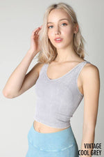 Nikibiki Vintage V Neck Crop Top