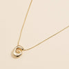 16 Assorted Pack of Bubble Design Initial Short Necklaces