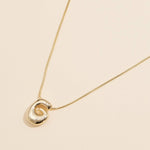 16 Assorted Pack of Bubble Design Initial Short Necklaces