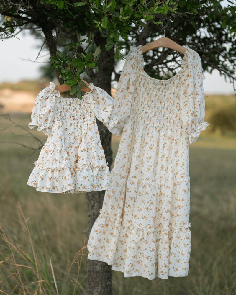 Mommy and Me Katherine Dress: Yellow Floral