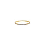 Waterproof Gold Dainty Diamond Ring Band