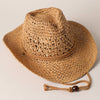 Natural Material Straw Panama Adjustable Sun Hat