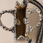 Polyester Geometric Mini Tote Bag
