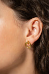 18k Gold Looped Duo Studs