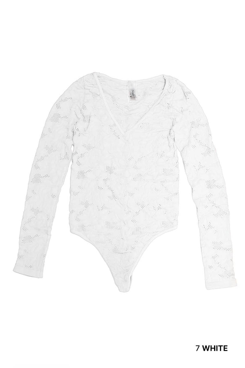 Nikibiki Lace Textured Bodysuit