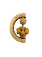 Moon Rattle - Beechwood & BPA Free Silicone