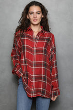 Tis the Season Elbow Patch Plaid Flannel