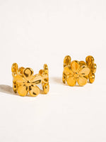 Ayana 18K Non-Tarnish Floral Ear Cuff