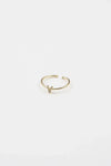 18K Gold Shiny Adjustable Initial Ring - Set of 16