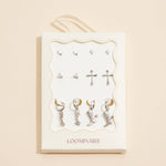 Western Theme Earring Set - 18K Gold Dipped