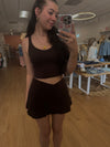 Basic Butter V Shaped Waist Skort