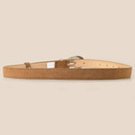 Oval Buckle Soft Leather Belt