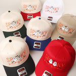 SPOOKY TWO Ghost Embroidered Trucker Hat