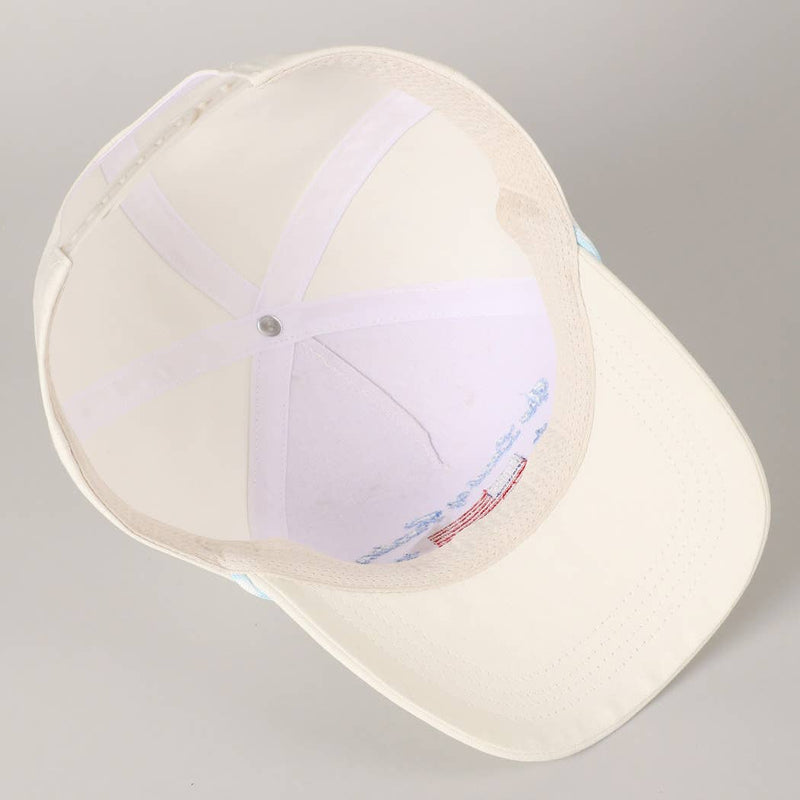 The Land of Freedom Flag Embroidered Trucker Hat