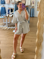 Land & Sea Striped Romper