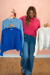 Regina Cropped Ribbed Sweater : Multiple Colors