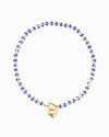 Ceramic Bead Puffy Heart Toggle Necklace