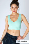 Nikibiki Plunge V-Neck Crop Top