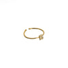 18K Gold Shiny Adjustable Initial Ring - Set of 16