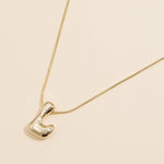 16 Assorted Pack of Bubble Design Initial Short Necklaces