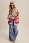 Rainbow Hand-Crochet Open Cardigan LSW0620