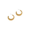 Gold Braided Hoops: Big