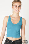 Nikibiki Vintage V Neck Crop Top