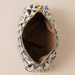 Polyester Geometric Mini Tote Bag