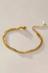 Waterproof Gold Double Layered Anklet