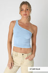 Nikibiki Vintage One Shoulder Crop Top