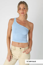 Nikibiki Vintage One Shoulder Crop Top