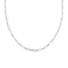 Waterproof Silver Paperclip Chain Necklace