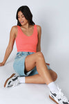 Nikibiki Reversible Ribbed Crop Top