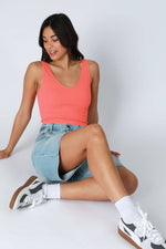 Nikibiki Reversible Ribbed Crop Top