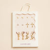 Western Theme Earring Set - 18K Gold Dipped
