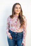 Dusky Petals Mesh Long Sleeve
