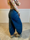 Carrie 2.0 Wide Leg Balloon Jeans: Dark Wash