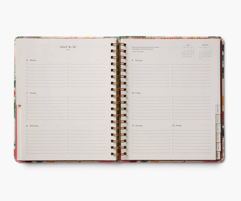 2026 Dahlia 17-Month Academic Hardcover Spiral Planner