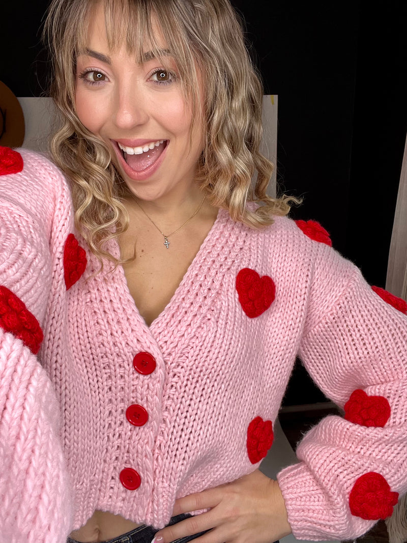 valentines day, heart sweater, puff sleeve, groovy, hearts, trendy, day, valentines day, work top, workwear, free people, chic, plus size, curvy fashion