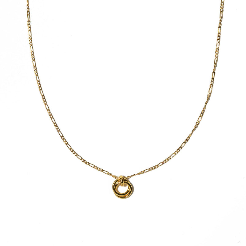 18k Gold Looped Duo Necklace
