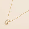 16 Assorted Pack of Bubble Design Initial Short Necklaces