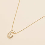 16 Assorted Pack of Bubble Design Initial Short Necklaces
