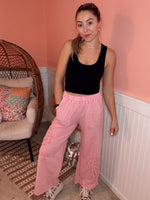 Soft Boheme Straight Leg Pants: Cupcake Pink