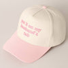 Put it on my husband's tab Embroidery Canvas Cap: Black / ONE SIZE