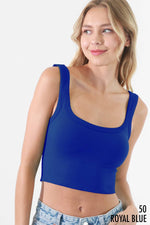 Nikibiki Scoop Chevron Ribbed Crop Top