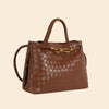 Fashion Woven Muse Brass Satchel