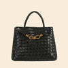 Fashion Woven Muse Brass Satchel